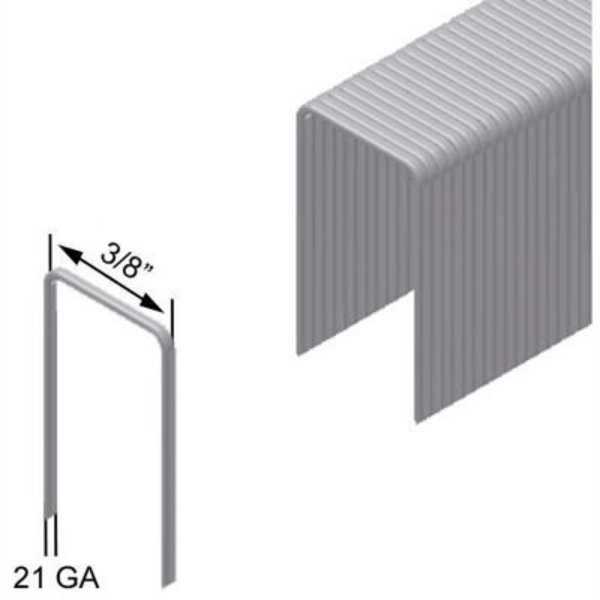 Prebena 22 Gauge Staple - 1/2in Length - 3/8in Crown - Galvanized Steel - Pkg of 150000 V12CNK-S18